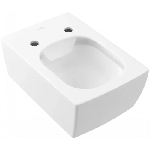 Villeroy & Boch Memento 2.0 Унитаз с открытым смывным краем, настенный, Stone White CeramicPlus 4633R0RW