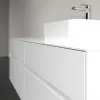 Villeroy & Boch Collaro Тумба под раковину, с подсветкой, 4 выдвижных ящика, 1400 x 548 x 500 mm, Glossy White / Glossy White C102B0DH