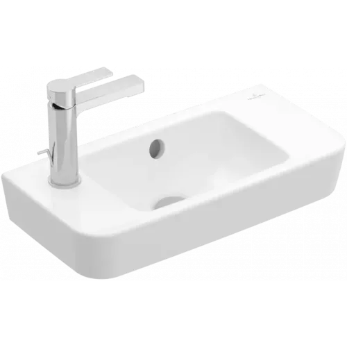 Villeroy & Boch O.novo Раковина компактная, 500 x 250 x 145 mm, Альпийский белый, с переливом 4342R501