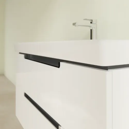 Villeroy & Boch Subway 2.0 Тумба под раковину, 2 выдвижных ящика, 987 x 520 x 449 mm, Glossy White A69710DH