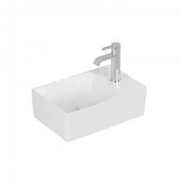 Villeroy & Boch Memento 2.0 Раковина компактная, 400 x 260 x 111 mm, Альпийский белый CeramicPlus, без перелива, шлифованный 43234GR1