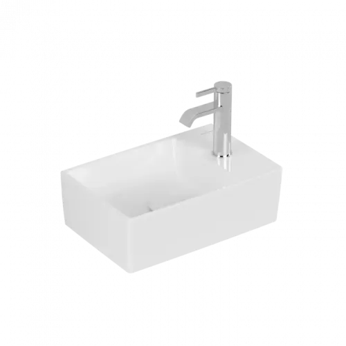 Villeroy & Boch Memento 2.0 Раковина компактная, 400 x 260 x 111 mm, Альпийский белый CeramicPlus, без перелива, шлифованный 43234GR1