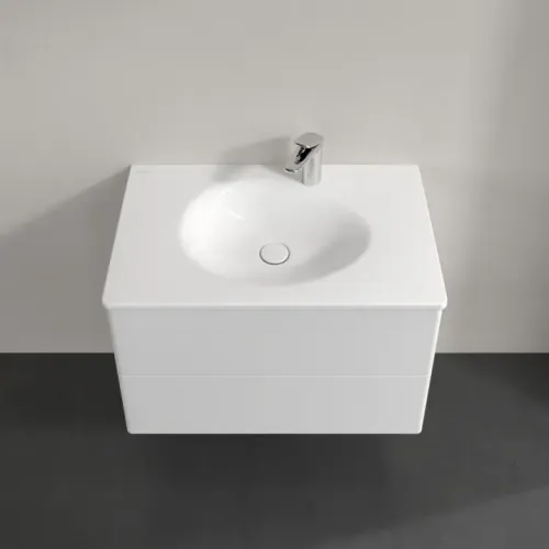 Villeroy & Boch Antao Тумба под раковину, 2 выдвижных ящика, 788 x 504 x 496 mm, лицевая поверхность без текстурированной отделки, Glossy White Lacquer K04000GF