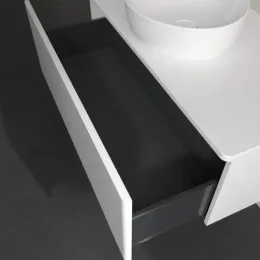 Villeroy & Boch Antao Тумба под раковину, 1 выдвижной ящик, 1000 x 360 x 500 mm, лицевая поверхность без текстурированной отделки, Glossy White Lacquer / Glossy White Lacquer K31010GF