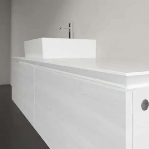 Villeroy & Boch Legato Тумба под раковину, 2 выдвижных ящика, 1400 x 380 x 500 mm, White Wood / White Wood B61300E8