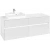 Villeroy & Boch Collaro Тумба под раковину, с подсветкой, 4 выдвижных ящика, 1400 x 548 x 500 mm, Glossy White / Glossy White C074B0DH
