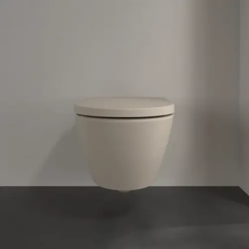 Villeroy & Boch Subway 2.0 Унитаз с открытым смывным краем, настенный, Almond CeramicPlus 5614R0AM