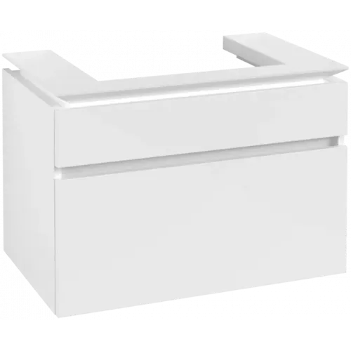 Villeroy & Boch Legato Тумба под раковину, 2 выдвижных ящика, 800 x 550 x 500 mm, Glossy White / Glossy White B67900DH