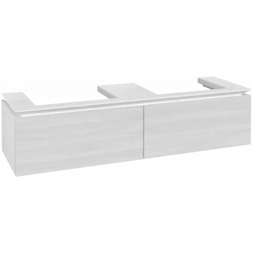 Villeroy & Boch Legato Тумба под раковину, 2 выдвижных ящика, 1600 x 380 x 500 mm, White Wood / White Wood B69200E8