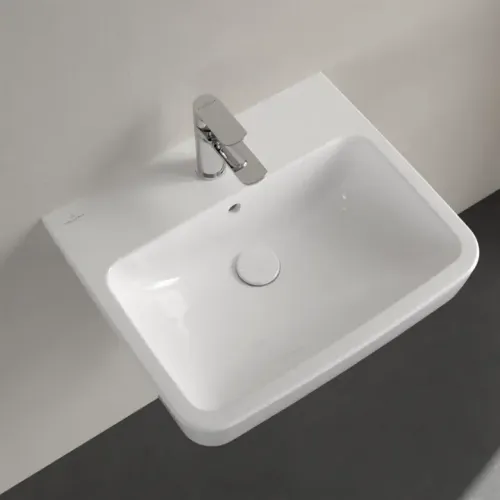 Villeroy & Boch O.novo Pаковина, 550 x 460 x 175 mm, Альпийский белый, с переливом, задняя сторона и нижняя сторона шлифованные 4A41MG01