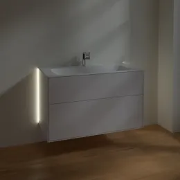 Villeroy & Boch Finion Тумба под раковину, с подсветкой, 2 выдвижных ящика, 996 x 591 x 498 mm, Glossy White Lacquer G02000GF