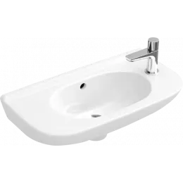 Villeroy & Boch O.novo Раковина компактная, 500 x 250 x 175 mm, Альпийский белый, с переливом 53615301