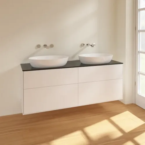 Villeroy & Boch Finion Тумба под раковину, 4 выдвижных ящика, 1600 x 603 x 501 mm, White Matt Lacquer FA8200MT