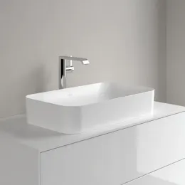 Villeroy & Boch Finion Раковина для установки на столешницу, 600 x 350 x 115 mm, Stone White CeramicPlus, без перелива 414361RW
