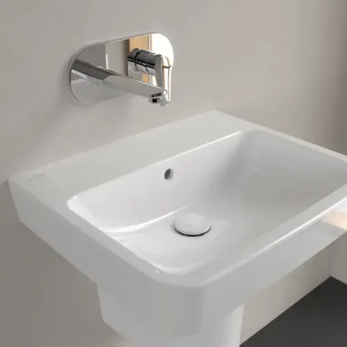 Villeroy & Boch O.novo Pаковина, 550 x 460 x 175 mm, Альпийский белый, с переливом 4A415701