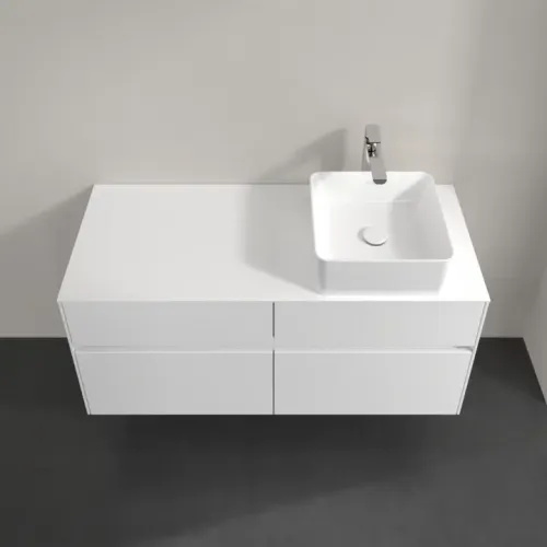 Villeroy & Boch Collaro Тумба под раковину, 4 выдвижных ящика, 1200 x 548 x 500 mm, Glossy White / Glossy White C04300DH