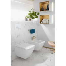 Villeroy & Boch Finion Биде, настенный, 375 x 320 mm, Альпийский белый CeramicPlus 446500R1