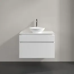 Villeroy & Boch Legato Тумба под раковину, 2 выдвижных ящика, 800 x 550 x 500 mm, Glossy White / Glossy White B57000DH