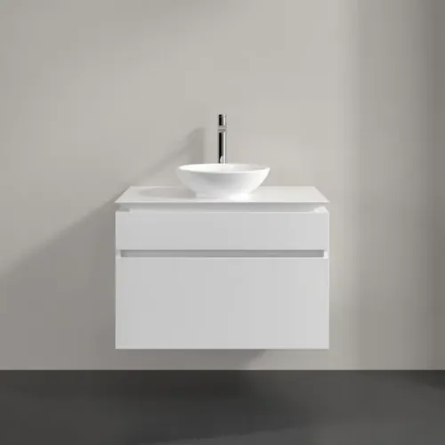 Villeroy & Boch Legato Тумба под раковину, 2 выдвижных ящика, 800 x 550 x 500 mm, Glossy White / Glossy White B57000DH