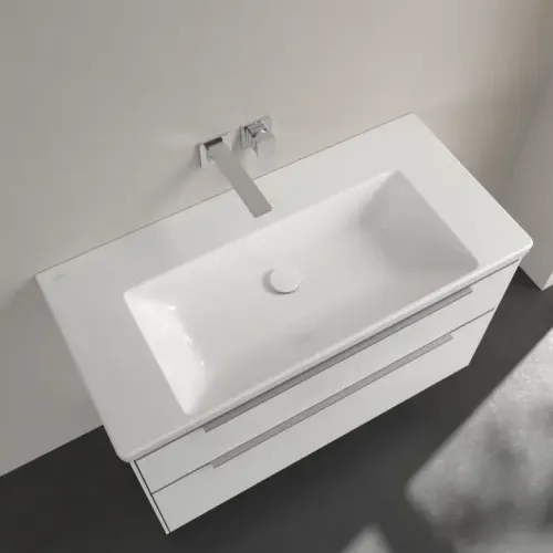 Villeroy & Boch Subway 3.0 Pаковина для установки на тумбу, 1000 x 470 x 165 mm, Альпийский белый, без перелива 4A70A301