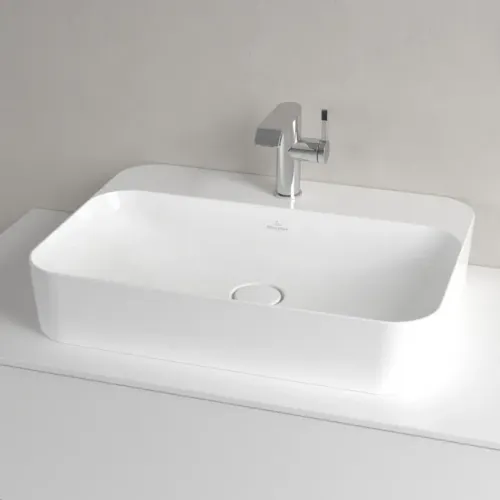 Villeroy & Boch Finion Раковина для установки на столешницу, 600 x 445 x 115 mm, Альпийский белый CeramicPlus, со скрытым переливом 414264R1