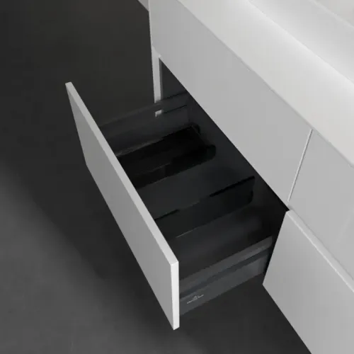 Villeroy & Boch Collaro Тумба под раковину, с подсветкой, 4 выдвижных ящика, 1200 x 548 x 500 mm, Glossy White / Glossy White C071B0DH