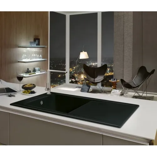 Villeroy & Boch Timeline 60 Мойка, включая Комплект слива с ручным управлением, выкл Керамика, 1000 x 510 mm, Snow White CeramicPlus 679001KG