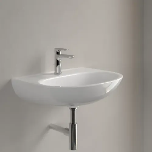 Villeroy & Boch O.novo Pаковина, 600 x 460 x 180 mm, Альпийский белый, без перелива 4A406101