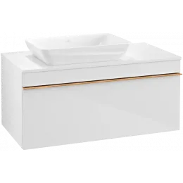 Villeroy & Boch Venticello Тумба под раковину, 1 выдвижной ящик, 957 x 436 x 502 mm, Glossy White / Glossy White A94705DH