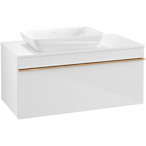 Villeroy & Boch Venticello Тумба под раковину, 1 выдвижной ящик, 957 x 436 x 502 mm, Glossy White / Glossy White A94705DH