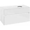 Villeroy & Boch Collaro Тумба под раковину, 2 выдвижных ящика, 1000 x 548 x 500 mm, Glossy White / Glossy White C04000DH