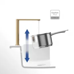 Villeroy & Boch Finera Однорычажный смеситель для мойки Однорычажный смеситель для мойки, выкл Нержавеющая сталь, Золотистый матовый 92700003