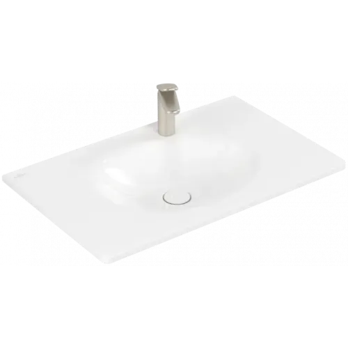 Villeroy & Boch Antao Pаковина для установки на тумбу, 800 x 500 x 150 mm, Альпийский белый CeramicPlus, со скрытым переливом 4A7584R1