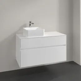 Villeroy & Boch Collaro Тумба под раковину, 2 выдвижных ящика, 1000 x 548 x 500 mm, Glossy White / Glossy White C03900DH