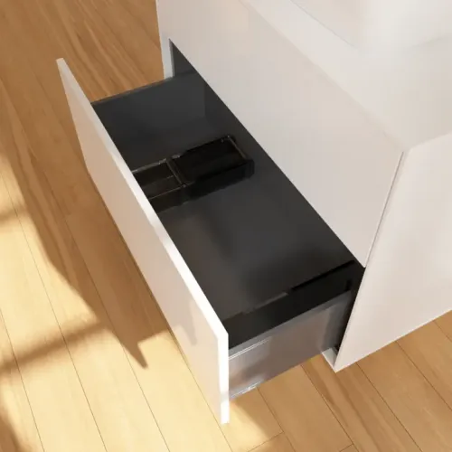 Villeroy & Boch Finion Тумба под раковину, с подсветкой, 2 выдвижных ящика, 800 x 603 x 501 mm, Glossy White Lacquer G75100GF