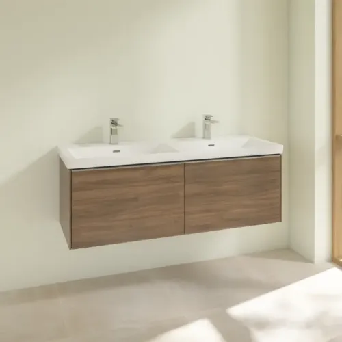 Villeroy & Boch Subway 3.0 Тумба под раковину, 2 выдвижных ящика, 1272 x 429 x 478 mm, Arizona Oak C56700VH
