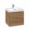 Villeroy & Boch Subway 3.0 Тумба под раковину, с подсветкой, 1 выдвижной ящик, 473 x 429 x 408 mm, Oak Kansas C580L0RH