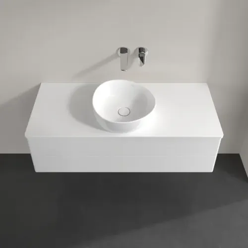 Villeroy & Boch Antao Тумба под раковину, с подсветкой, 2 выдвижных ящика, 1200 x 360 x 500 mm, лицевая поверхность без текстурированной отделки, Glossy White Lacquer / Glossy White Lacquer L21010GF