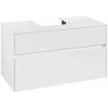 Villeroy & Boch Collaro Тумба под раковину, 2 выдвижных ящика, 1000 x 548 x 500 mm, Glossy White / Glossy White C09400DH