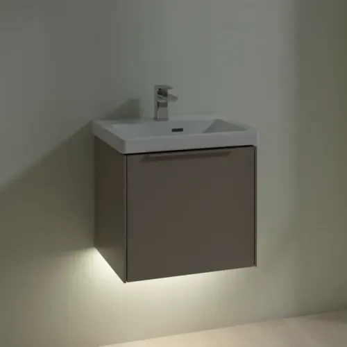 Villeroy & Boch Subway 3.0 Тумба под раковину, с подсветкой, 1 выдвижной ящик, 473 x 429 x 408 mm, Taupe C580L2VM