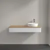 Villeroy & Boch Antao Тумба под раковину, 1 выдвижной ящик, 1200 x 190 x 500 mm, лицевая поверхность без текстурированной отделки, Glossy White Lacquer / Honey Oak K12051GF