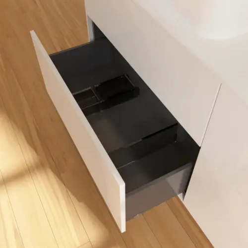 Villeroy & Boch Finion Тумба под раковину, с подсветкой, 4 выдвижных ящика, 1600 x 603 x 501 mm, Glossy White Lacquer G72100GF
