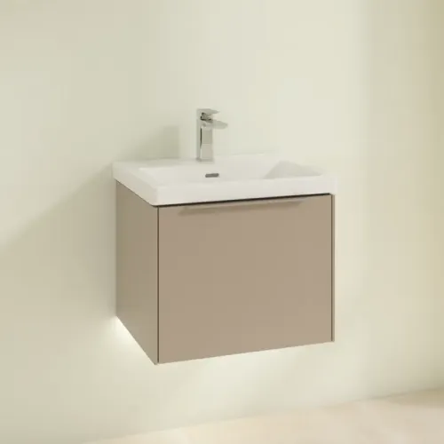 Villeroy & Boch Subway 3.0 Тумба под раковину, с подсветкой, 1 выдвижной ящик, 523 x 429 x 448 mm, Taupe C579L2VM