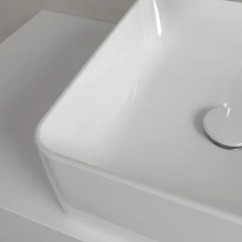 Villeroy & Boch Collaro Раковина для установки на столешницу, 380 x 380 x 145 mm, Альпийский белый, без перелива 4A213801
