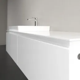 Villeroy & Boch Legato Тумба под раковину, с подсветкой, 2 выдвижных ящика, 1600 x 380 x 500 mm, Glossy White / Glossy White B688L0DH