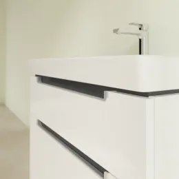 Villeroy & Boch Subway 2.0 Тумба под раковину, 2 выдвижных ящика, 787 x 590 x 449 mm, Glossy White A91400DH