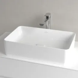 Villeroy & Boch Collaro Раковина для установки на столешницу, 560 x 360 x 145 mm, Альпийский белый, без перелива 4A205601