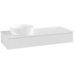 Villeroy & Boch Antao Тумба под раковину, 1 выдвижной ящик, 1200 x 190 x 500 mm, лицевая поверхность без текстурированной отделки, Glossy White Lacquer / Glossy White Lacquer K11010GF