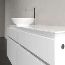 Villeroy & Boch Legato Тумба под раковину, с подсветкой, 4 выдвижных ящика, 1200 x 550 x 500 mm, Glossy White / Glossy White B580L0DH