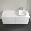 Villeroy & Boch Collaro Тумба под раковину, с подсветкой, 4 выдвижных ящика, 1400 x 548 x 500 mm, Glossy White / Glossy White C047B0DH